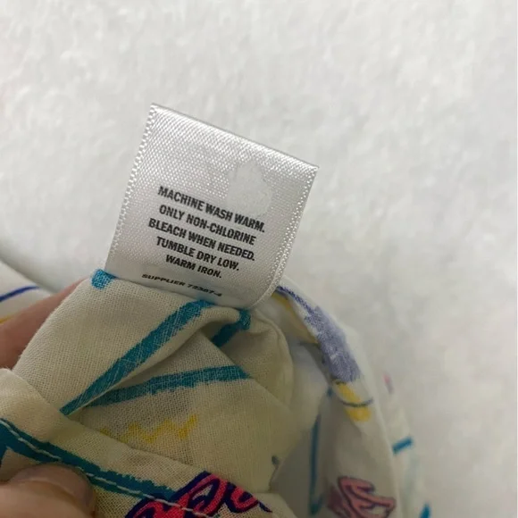 City Streets Beach Bum Button Down Shirt Size Large 80s Retro - Picture 7 of 10